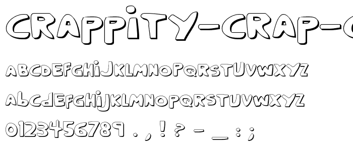 Crappity-Crap-Crap 3D font